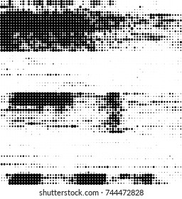 Abstract halftone wave dotted background. Futuristic twisted grunge pattern, dot, circles. Vector futuristic texture for posters, sites, business cards, postcards, interior design, labels.