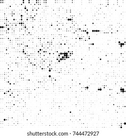 Abstract halftone wave dotted background. Futuristic twisted grunge pattern, dot, circles. Vector futuristic texture for posters, sites, business cards, postcards, interior design, labels.