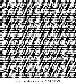 Abstract halftone wave dotted background. Futuristic twisted grunge pattern, dot, circles. Vector futuristic texture for posters, sites, business cards, postcards, interior design, labels.