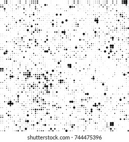 Abstract halftone wave dotted background. Futuristic twisted grunge pattern, dot, circles. Vector futuristic texture for posters, sites, business cards, postcards, interior design, labels.