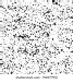 Abstract halftone wave dotted background. Futuristic twisted grunge pattern, dot, circles. Vector futuristic texture for posters, sites, business cards, postcards, interior design, labels.