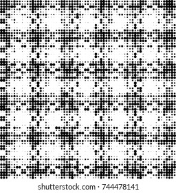Abstract halftone wave dotted background. Futuristic twisted grunge pattern, dot, circles. Vector futuristic texture for posters, sites, business cards, postcards, interior design, labels.