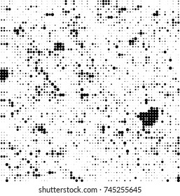 Abstract halftone wave dotted background. Futuristic twisted grunge pattern, dot, circles. Vector futuristic texture for posters, sites, business cards, postcards, interior design, labels.