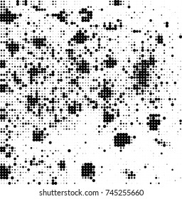 Abstract halftone wave dotted background. Futuristic twisted grunge pattern, dot, circles. Vector futuristic texture for posters, sites, business cards, postcards, interior design, labels.