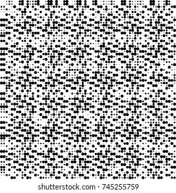 Abstract halftone wave dotted background. Futuristic twisted grunge pattern, dot, circles. Vector futuristic texture for posters, sites, business cards, postcards, interior design, labels.