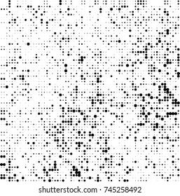 Abstract halftone wave dotted background. Futuristic twisted grunge pattern, dot, circles. Vector futuristic texture for posters, sites, business cards, postcards, interior design, labels.