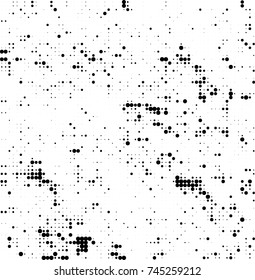 Abstract halftone wave dotted background. Futuristic twisted grunge pattern, dot, circles. Vector futuristic texture for posters, sites, business cards, postcards, interior design, labels.