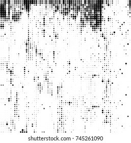 Abstract halftone wave dotted background. Futuristic twisted grunge pattern, dot, circles. Vector futuristic texture for posters, sites, business cards, postcards, interior design, labels.