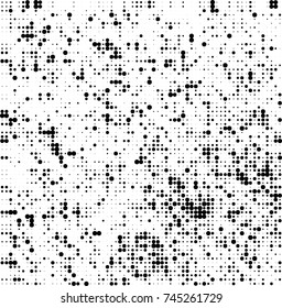 Abstract halftone wave dotted background. Futuristic twisted grunge pattern, dot, circles. Vector futuristic texture for posters, sites, business cards, postcards, interior design, labels.