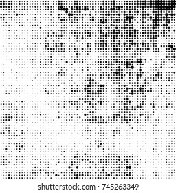 Abstract halftone wave dotted background. Futuristic twisted grunge pattern, dot, circles. Vector futuristic texture for posters, sites, business cards, postcards, interior design, labels.