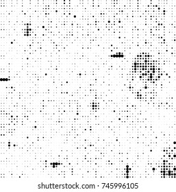 Abstract halftone wave dotted background. Futuristic twisted grunge pattern, dot, circles. Vector futuristic texture for posters, sites, business cards, postcards, interior design, labels.