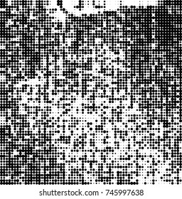 Abstract halftone wave dotted background. Futuristic twisted grunge pattern, dot, circles. Vector futuristic texture for posters, sites, business cards, postcards, interior design, labels.