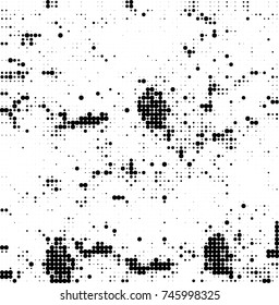 Abstract halftone wave dotted background. Futuristic twisted grunge pattern, dot, circles. Vector futuristic texture for posters, sites, business cards, postcards, interior design, labels.