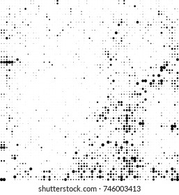 Abstract halftone wave dotted background. Futuristic twisted grunge pattern, dot, circles. Vector futuristic texture for posters, sites, business cards, postcards, interior design, labels.