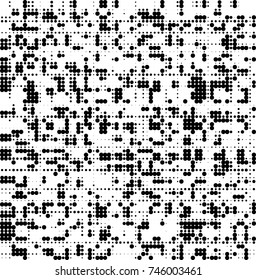 Abstract halftone wave dotted background. Futuristic twisted grunge pattern, dot, circles. Vector futuristic texture for posters, sites, business cards, postcards, interior design, labels.