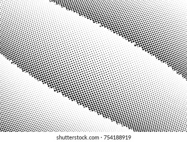 Abstract halftone wave dotted background. Futuristic twisted grunge pattern, dot, circles.  Vector modern optical pop art texture for posters, business cards, cover, labels mock-up, stickers layout