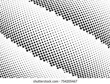 Abstract halftone wave dotted background. Futuristic twisted grunge pattern, dot, circles.  Vector modern optical pop art texture for posters, business cards, cover, labels mock-up, stickers layout