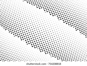 Abstract halftone wave dotted background. Futuristic twisted grunge pattern, dot, circles.  Vector modern optical pop art texture for posters, business cards, cover, labels mock-up, stickers layout