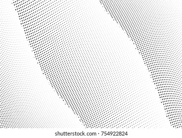 Abstract halftone wave dotted background. Monochrome grunge pattern with square.  Vector modern pop art texture for posters, sites, cover, business cards, postcards, art labels layout, stickers.