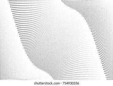 Abstract halftone wave dotted background. Monochrome grunge pattern with square.  Vector modern pop art texture for posters, sites, cover, business cards, postcards, art labels layout, stickers.