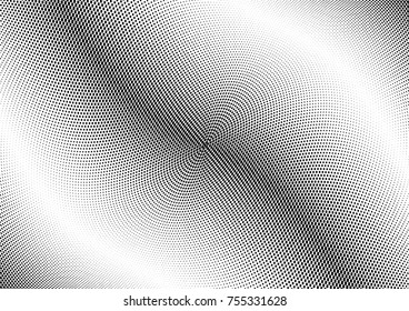 Abstract halftone wave dotted background. Monochrome grunge pattern with square.  Vector modern pop art texture for posters, sites, cover, business cards, postcards, art labels layout, stickers.