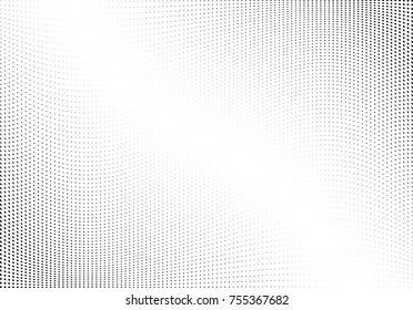 Abstract halftone wave dotted background. Monochrome grunge pattern with square.  Vector modern pop art texture for posters, sites, cover, business cards, postcards, art labels layout, stickers.