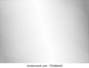 Abstract halftone wave dotted background. Monochrome grunge pattern with square.  Vector modern pop art texture for posters, sites, cover, business cards, postcards, art labels layout, stickers.
