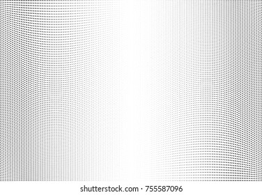 Abstract halftone wave dotted background. Monochrome grunge pattern with square.  Vector modern pop art texture for posters, sites, cover, business cards, postcards, art labels layout, stickers.