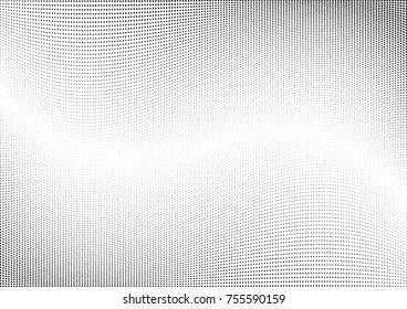 Abstract halftone wave dotted background. Monochrome grunge pattern with square.  Vector modern pop art texture for posters, sites, cover, business cards, postcards, art labels layout, stickers.