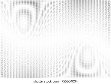 Abstract halftone wave dotted background. Monochrome grunge pattern with square.  Vector modern pop art texture for posters, sites, cover, business cards, postcards, art labels layout, stickers.