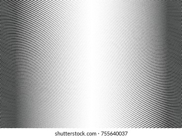 Abstract halftone wave dotted background. Monochrome grunge pattern with square.  Vector modern pop art texture for posters, sites, cover, business cards, postcards, art labels layout, stickers.