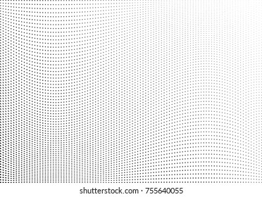 Abstract halftone wave dotted background. Monochrome grunge pattern with square.  Vector modern pop art texture for posters, sites, cover, business cards, postcards, art labels layout, stickers.
