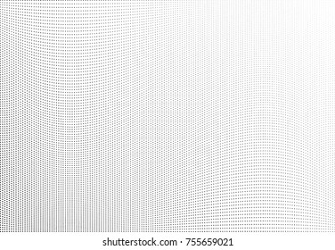 Abstract halftone wave dotted background. Monochrome grunge pattern with square.  Vector modern pop art texture for posters, sites, cover, business cards, postcards, art labels layout, stickers.