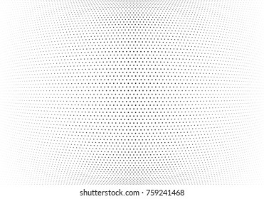 Abstract halftone wave dotted background. Futuristic twisted grunge pattern, stars.  Vector modern optical pop art texture for posters, postcard, grunge cover, labels, vintage sticker mock-up layout