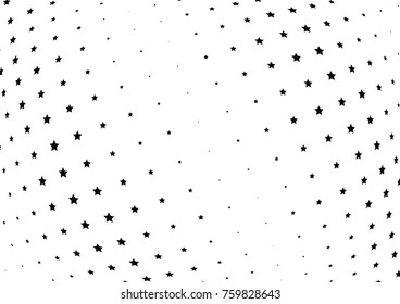 Abstract halftone wave dotted background. Futuristic twisted grunge pattern, star.  Vector modern optical pop art texture for posters, postcard, grunge cover, labels, vintage sticker mock-up layout