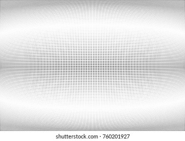 Abstract halftone wave dotted background. Futuristic twisted grunge pattern, star.  Vector modern optical pop art texture for posters, postcard, grunge cover, labels, vintage sticker mock-up layout