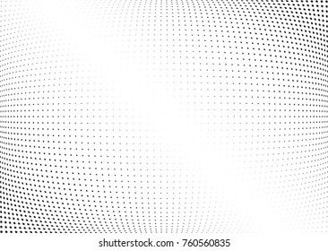 Abstract halftone wave dotted background. Futuristic twisted grunge pattern, star.  Vector modern optical pop art texture for posters, postcard, grunge cover, labels, vintage sticker mock-up layout