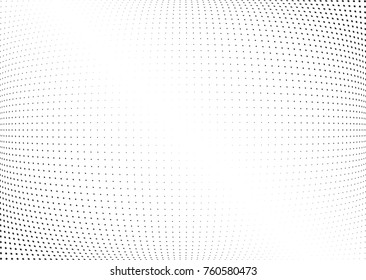 Abstract halftone wave dotted background. Futuristic twisted grunge pattern, star.  Vector modern optical pop art texture for posters, postcard, grunge cover, labels, vintage sticker mock-up layout