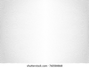 Abstract halftone wave dotted background. Futuristic twisted grunge pattern, star.  Vector modern optical pop art texture for posters, postcard, grunge cover, labels, vintage sticker mock-up layout