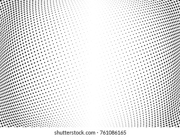 Abstract halftone wave dotted background. Futuristic twisted grunge pattern, star.  Vector modern optical pop art texture for posters, postcard, grunge cover, labels, vintage sticker mock-up layout