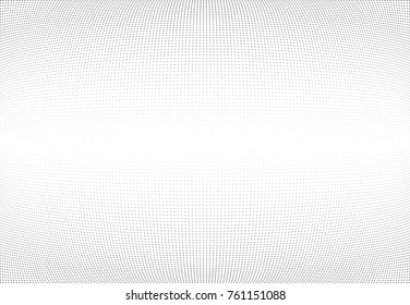 Abstract halftone wave dotted background. Futuristic twisted grunge pattern, star.  Vector modern optical pop art texture for posters, postcard, grunge cover, labels, vintage sticker mock-up layout