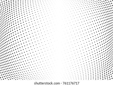 Abstract halftone wave dotted background. Futuristic twisted grunge pattern, star.  Vector modern optical pop art texture for posters, postcard, grunge cover, labels, vintage sticker mock-up layout