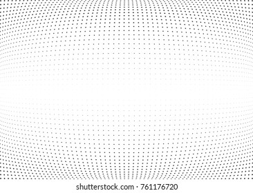 Abstract halftone wave dotted background. Futuristic twisted grunge pattern, star.  Vector modern optical pop art texture for posters, postcard, grunge cover, labels, vintage sticker mock-up layout