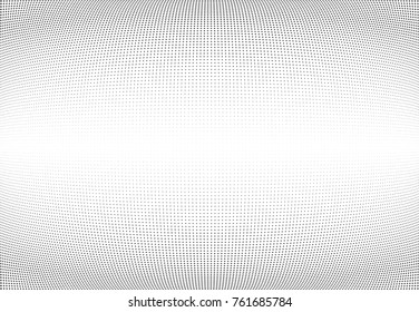 Abstract halftone wave dotted background. Futuristic twisted grunge pattern, star.  Vector modern optical pop art texture for posters, postcard, grunge cover, labels, vintage sticker mock-up layout
