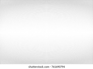 Abstract halftone wave dotted background. Futuristic twisted grunge pattern, star.  Vector modern optical pop art texture for posters, postcard, grunge cover, labels, vintage sticker mock-up layout
