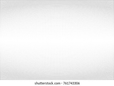Abstract halftone wave dotted background. Futuristic twisted grunge pattern, star.  Vector modern optical pop art texture for posters, postcard, grunge cover, labels, vintage sticker mock-up layout