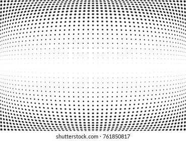 Abstract halftone wave dotted background. Futuristic twisted grunge pattern, star.  Vector modern optical pop art texture for posters, postcard, grunge cover, labels, vintage sticker mock-up layout