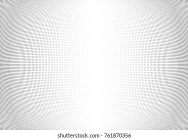 Abstract halftone wave dotted background. Futuristic twisted grunge pattern, star.  Vector modern optical pop art texture for posters, postcard, grunge cover, labels, vintage sticker mock-up layout