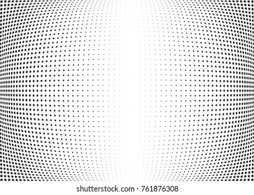 Abstract halftone wave dotted background. Futuristic twisted grunge pattern, star.  Vector modern optical pop art texture for posters, postcard, grunge cover, labels, vintage sticker mock-up layout