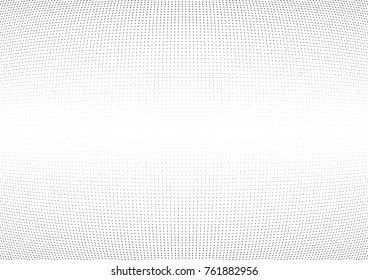 Abstract halftone wave dotted background. Futuristic twisted grunge pattern, star.  Vector modern optical pop art texture for posters, postcard, grunge cover, labels, vintage sticker mock-up layout